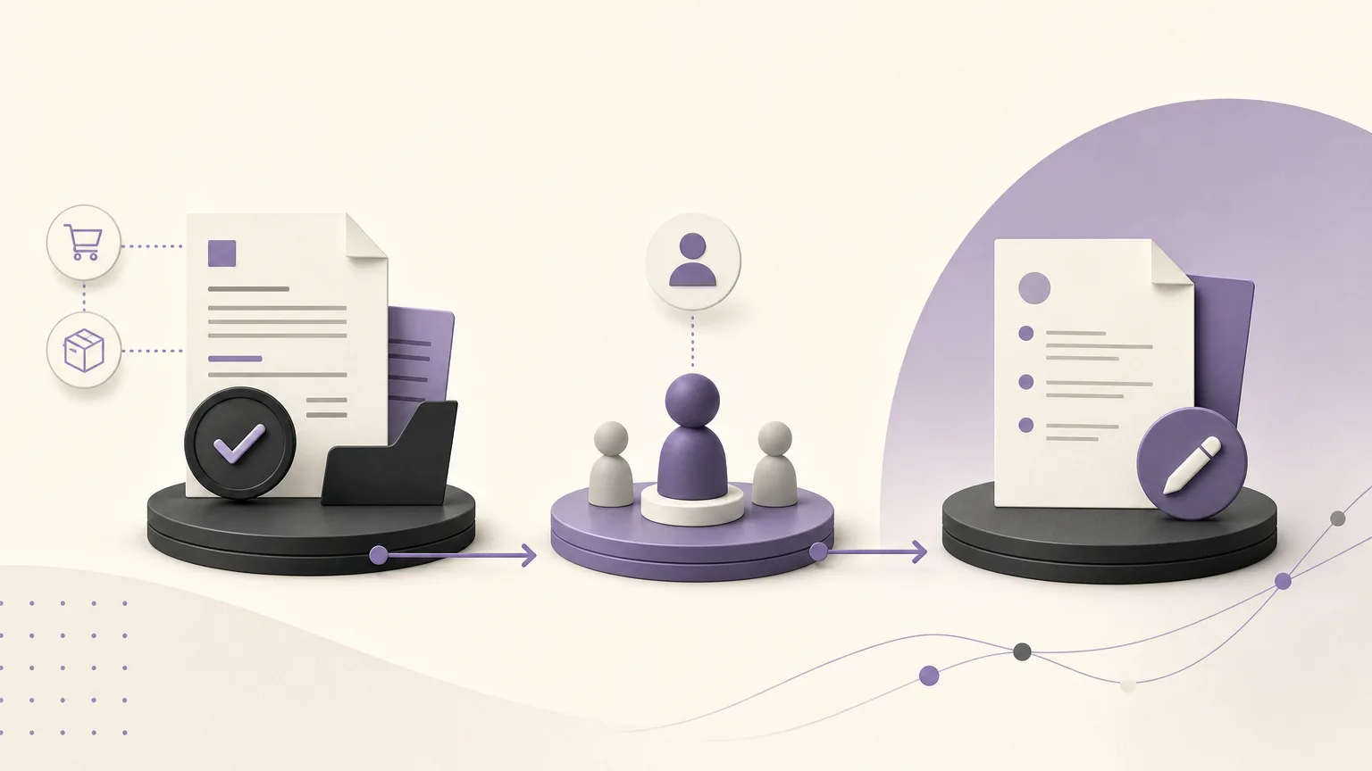 Practical stages for reviewing an invoice, connecting it to the order, assigning ownership, and documenting the next action
