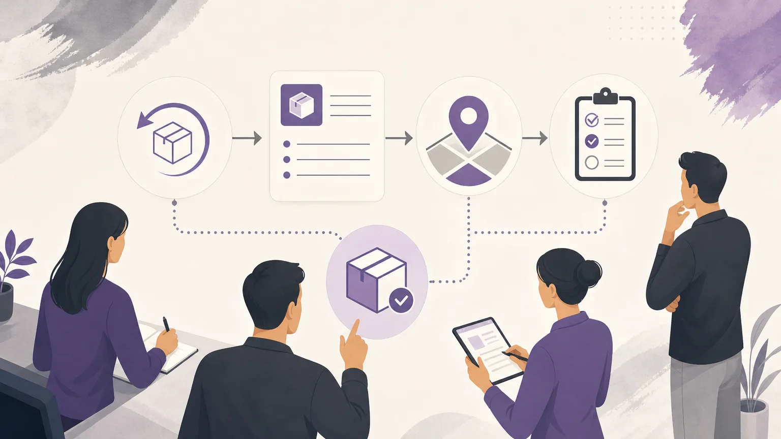 Illustration of verifying a recurring return and documenting the next operational action