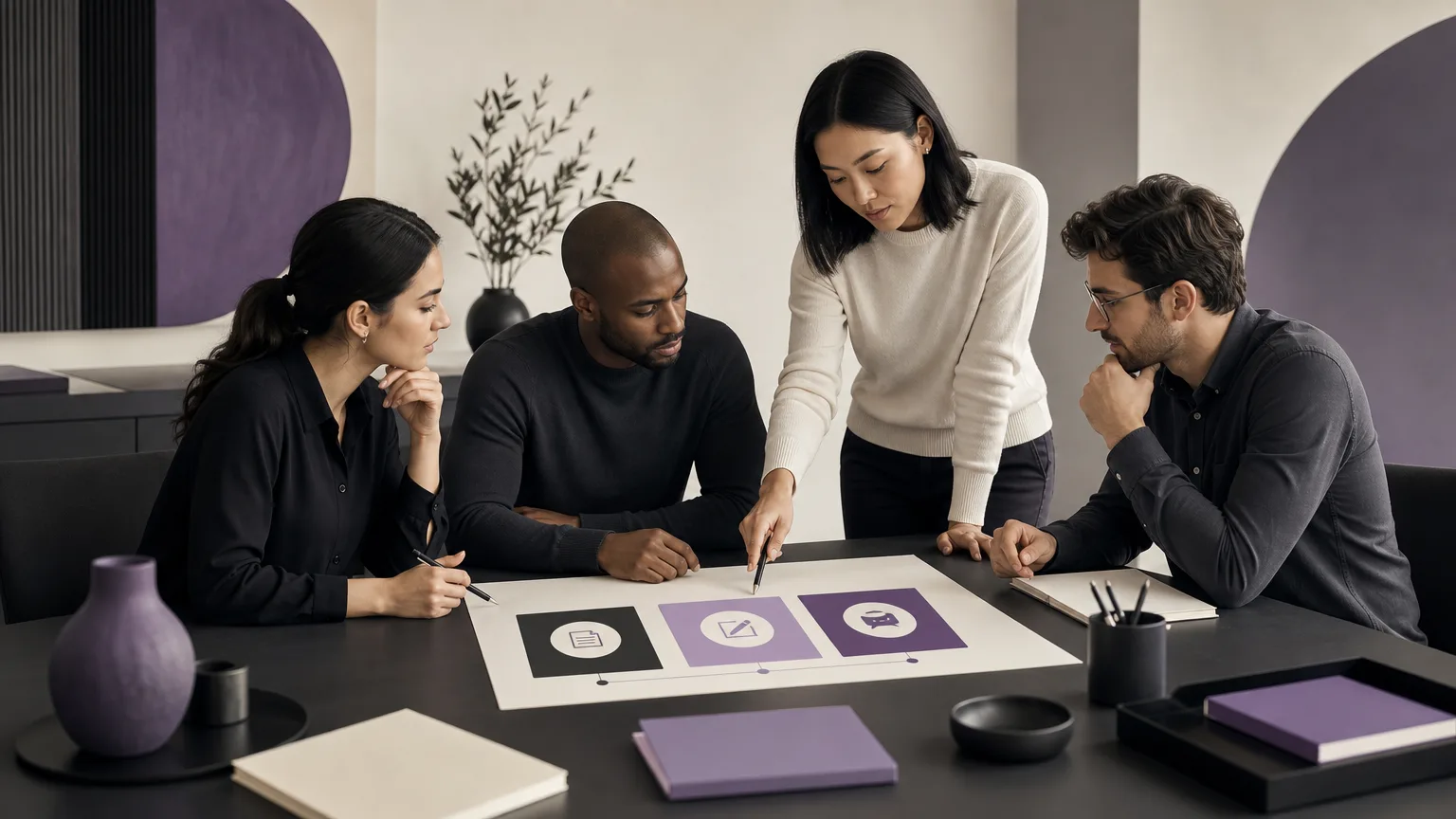Team reviewing order exceptions and choosing invoicing, data correction, or documented follow-up
